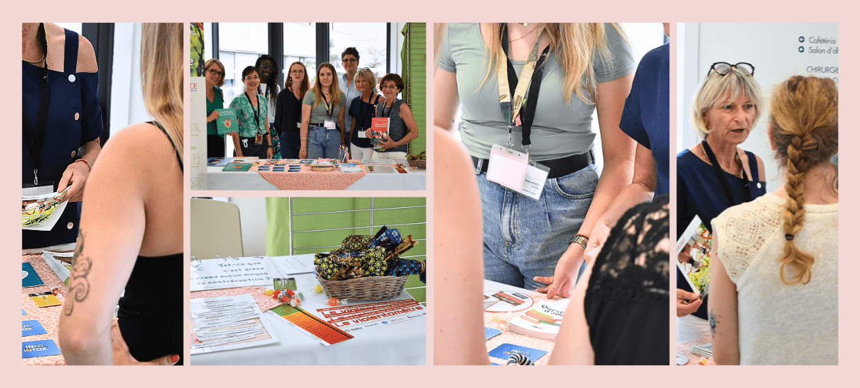 photo du stand tenu pour la journée mondiale de la santé sexuelle