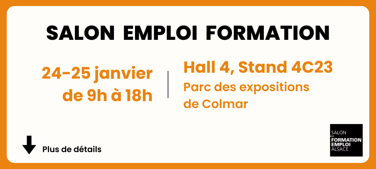 Nouvelle année, nouveaux horizons avec le salon emploi formation : visuel
