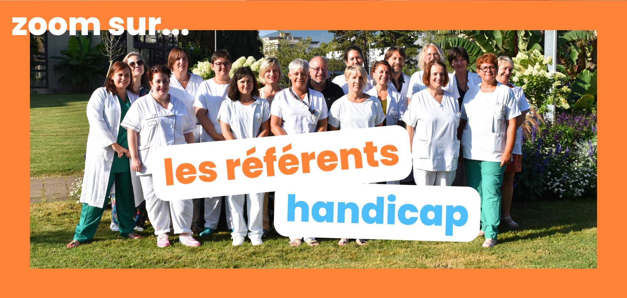 Photo de groupe des référents handicap